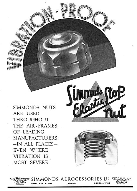Simmonds Elastic Stop Nuts                                       