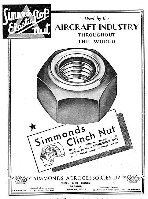 Simmonds Aerocessories- Simmonds Clinch Nut                      