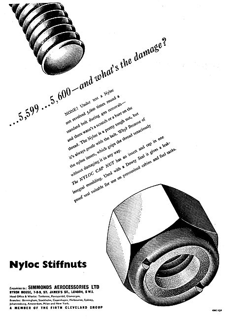 Simmonds Aerocessories Nyloc Stiffnuts                           