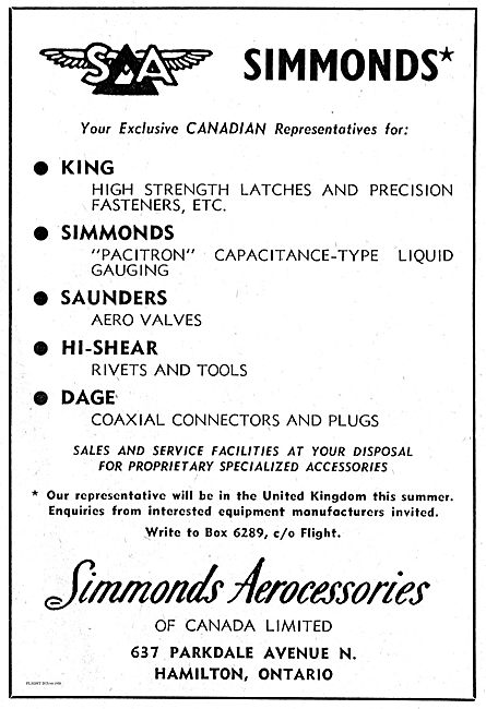 Simmonds Pacitron Capacitance-Type Liquid Gauging                