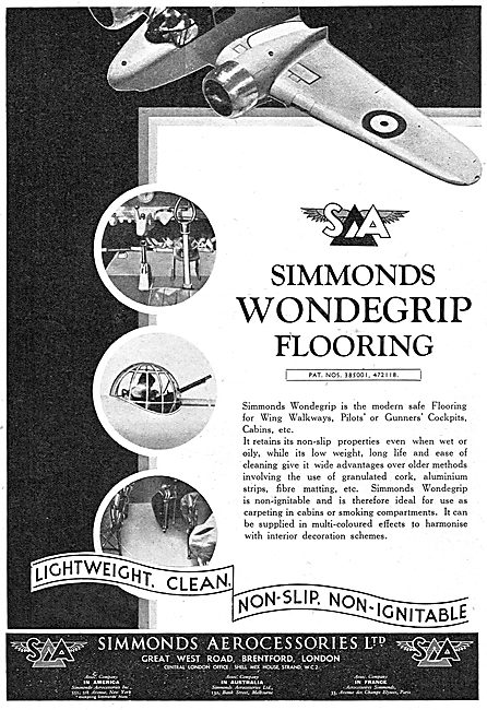 Simmonds Aerocessories Wondegrip Flooring                        