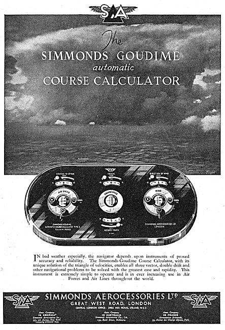 Simmonds Aerocessories : Simmonds Goudime Course Calculator      