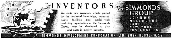 Simmonds Development Corporation. Finance For Inventors          