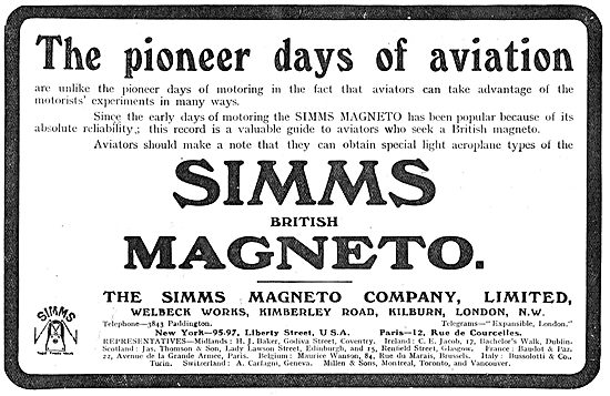 Simms Magnetos Are Here At The Pioneer Days Of Aviation          