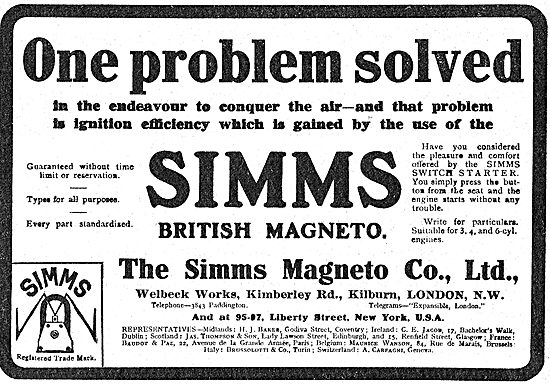 Simms Magnetos - One Problem Solved                              