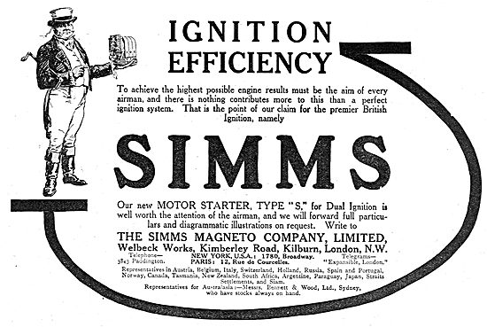 Simms Aviation Engine Ignition Components - Starter Typoe S      