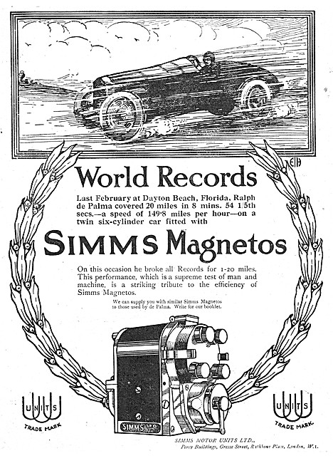 Simms Motor Units - Simms Magnetos                               