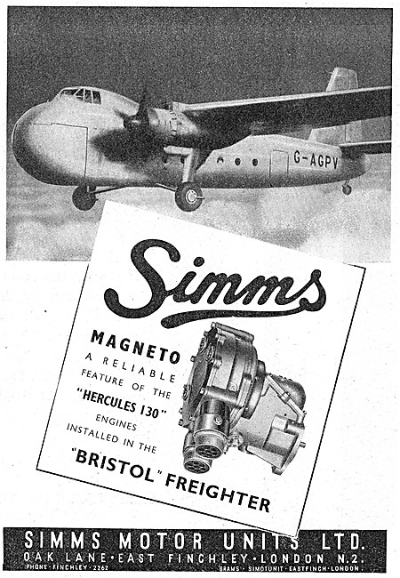 Simms Aero Engine Magnetos 1946                                  