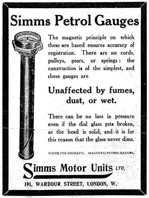 Simms Petrol Gauges                                              