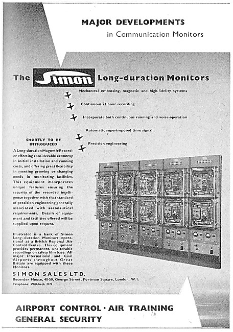 Simon Equipment ATC Airport Control Monitoring Equipment         