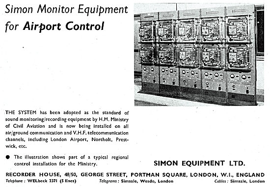 Simon Equipment ATC Airport Control Monitoring Equipment         