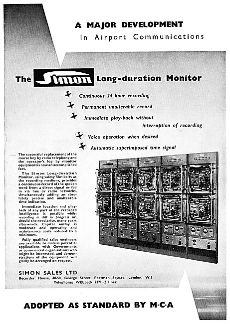 Simon Equipment ATC Airport Control Monitoring Equipment         