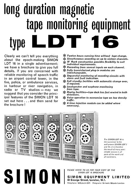 Simon Equipment ATC Airport Control Monitoring Equipment         