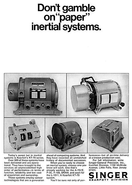 Singer Kearfott KT-70 Inertial Systems                           