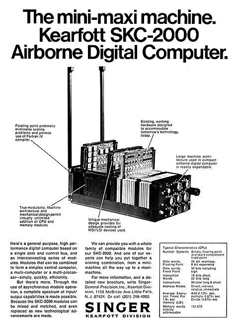 Singer Kearfott SKC-2000 Airborne Digital Computer               