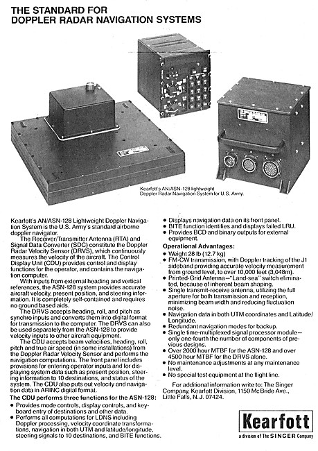 Kearfott AN/ASN-128 Doppler Radar Navigation System              