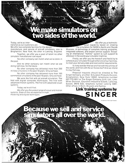 Singer Link Flight Simulators  1975                              