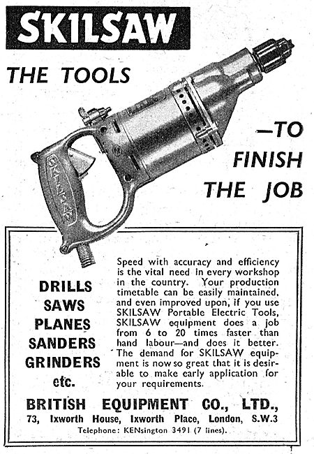 British Equipment  - Skilsaw Hand Tools. Sklisaw Power Tools     