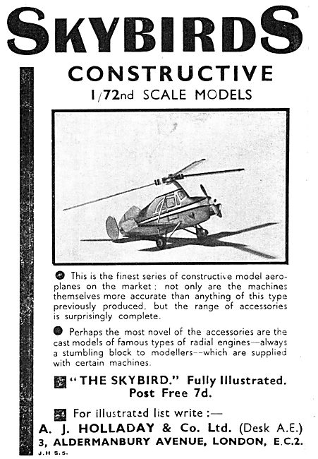 Skybirds 1/72 Scale Aircraft Models 1933                         