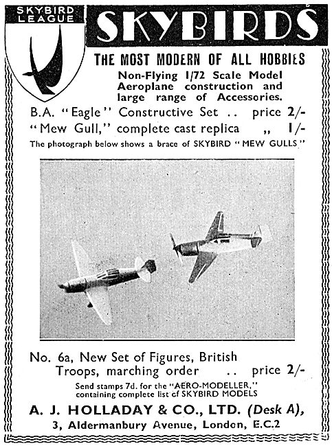 Skybirds Model Aircraft - BA Eagle - Mew Gull                    