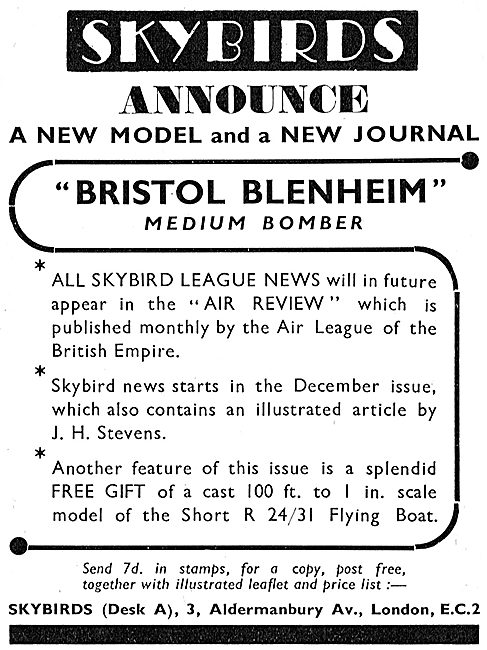 Skybirds Model Aircraft - Bristol Blenheim                       