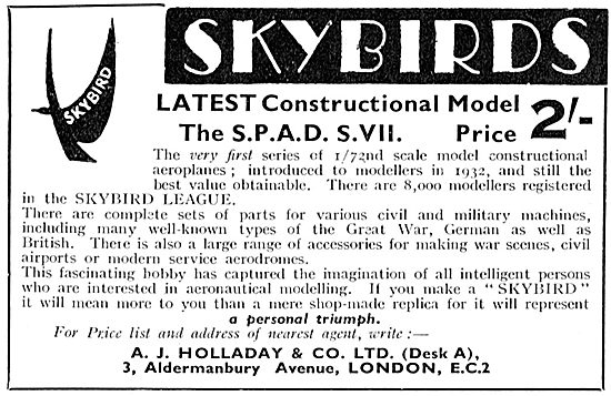 Skybirds Model Aircraft - SPAD SVII                              