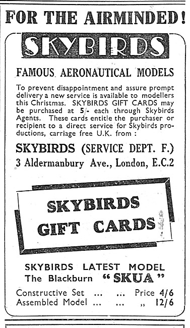 Skybirds Model Aircraft 1938                                     
