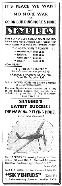 Skybirds Model Aircraft 1939                                     
