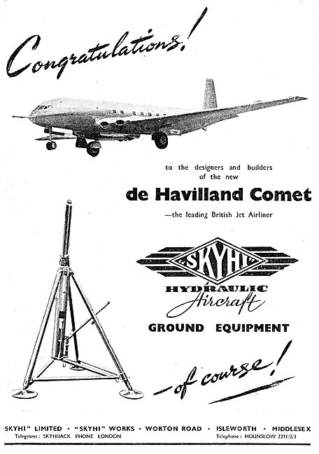 Skyhi Hydraulic Aircraft Servicing & Salvage Equipment. 1949     
