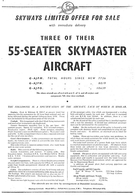 Skyways Air Transport Services - Aircraft Sales                  