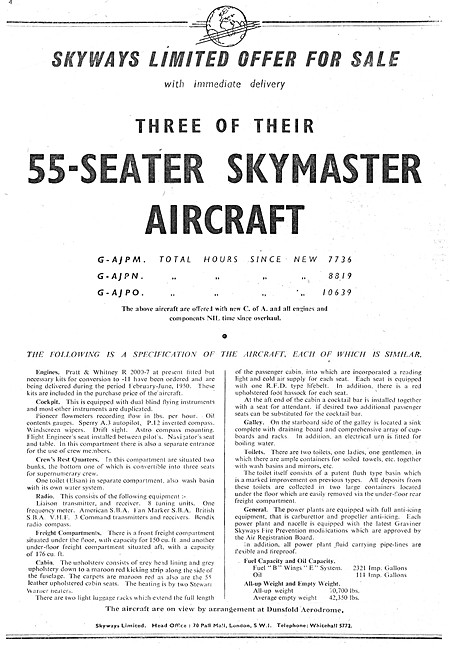 Skyways Air Transport Services - Aircraft Sales                  