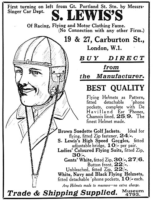 S.Lewis's Flying Clothing                                        