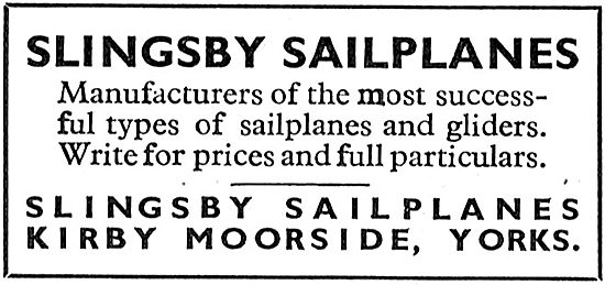 Slingsby Sailplanes - Kirby Moorside                             