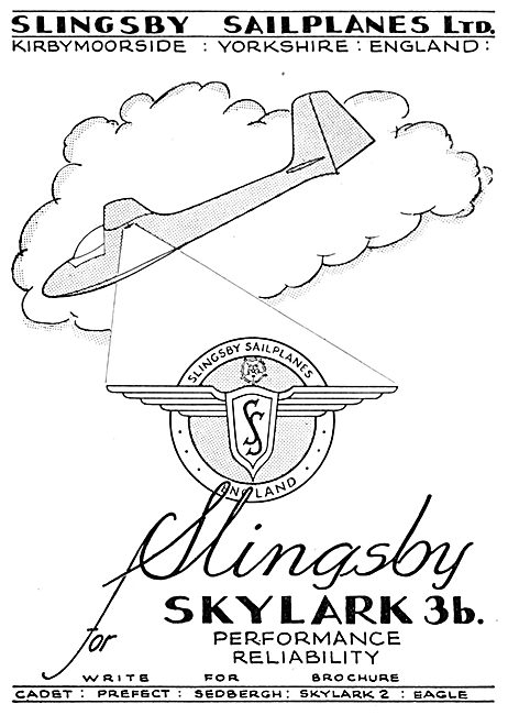 Slingsby Sailplanes - Slingsby Skylark 3b                        