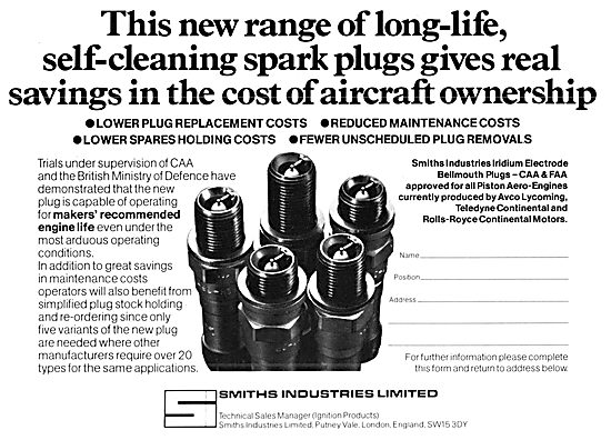 Smiths Iridium Electrode Bellmouth Spark Plugs                   