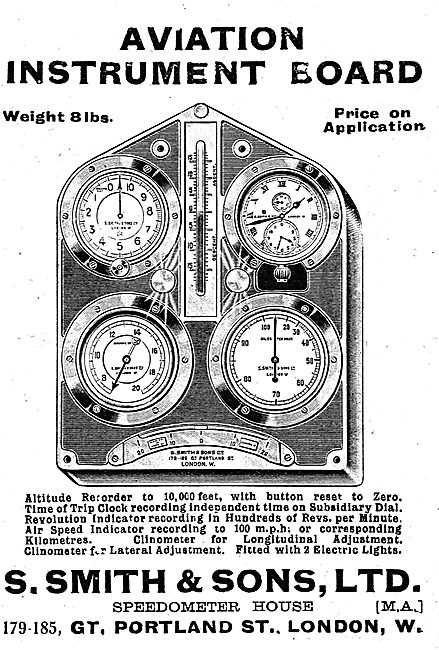 Smiths Aviation Instrument Board                                 