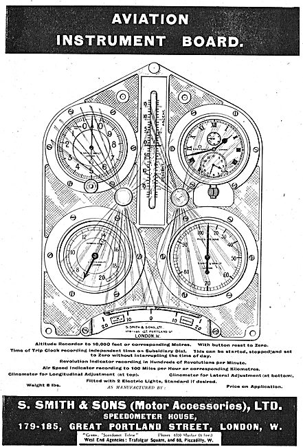 Smiths Aviation Instrument Board - Weight 8 Lbs                  