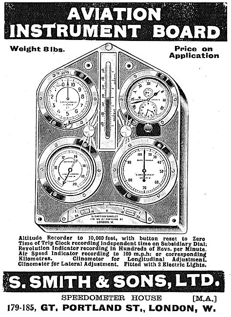 Smiths Aviation Instrument Panel                                 