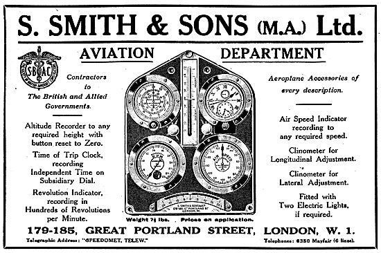 Smiths Full Flight Instrument Panel Sets                         