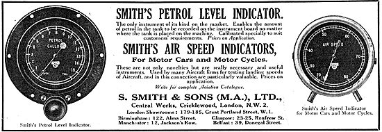 Smith's Aviation Instruments. Petrol Level Indicators            