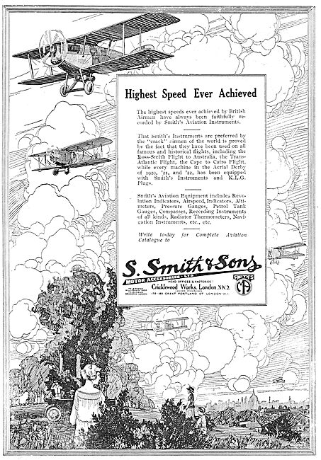 Smith Aircraft Instruments Used On Cape Cairo Flight             
