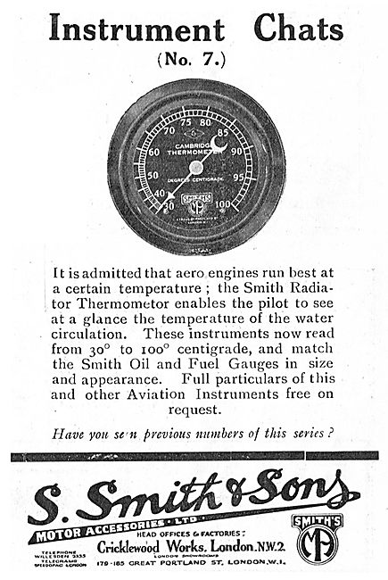 Smiths Instrument Chats (No 7) - Aero Engine Radiator Thermometer