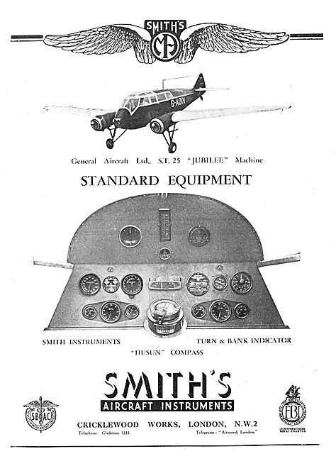 Smiths Instruments : General Aircraft Monospar                   