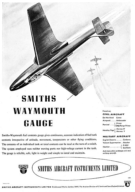 Smiths-Waymouth Fuel Contents Gauge                              