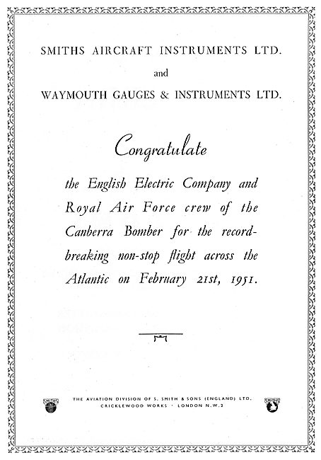 Smiths Aircraft Instruments - Waymouth Gauges                    