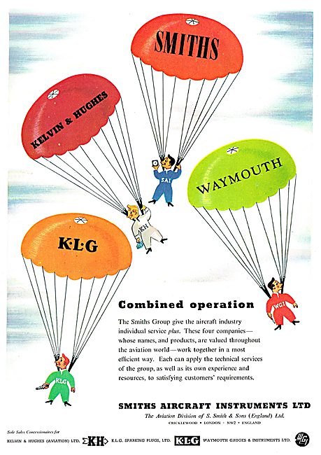 Smiths - KLG - Kelvin & Hughes - Waymouth Aircraft Instruments   