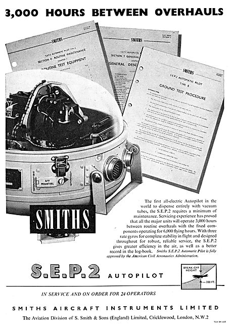 Smiths  Flight Systems Smiths S.E.P.2 Autopilot 1958             