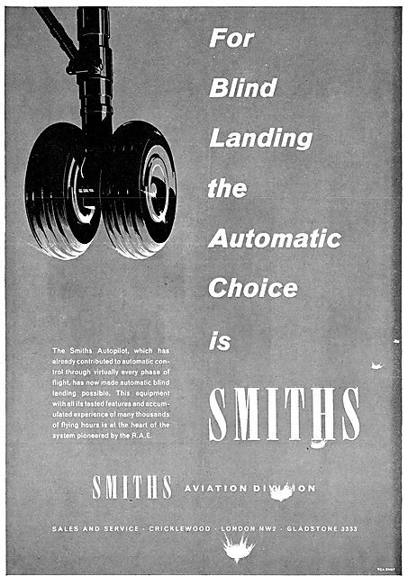 Smiths  Flight Systems Smiths Autopilot Autoland 1958            