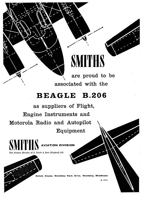 Beagle 206 Flight & Engine Instruments Supplied By Smiths        