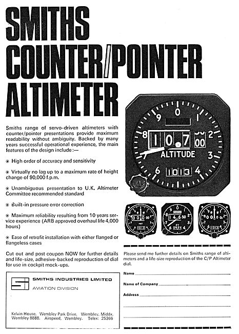 Smiths Instruments & Flight Systems - Servo Altimeter            